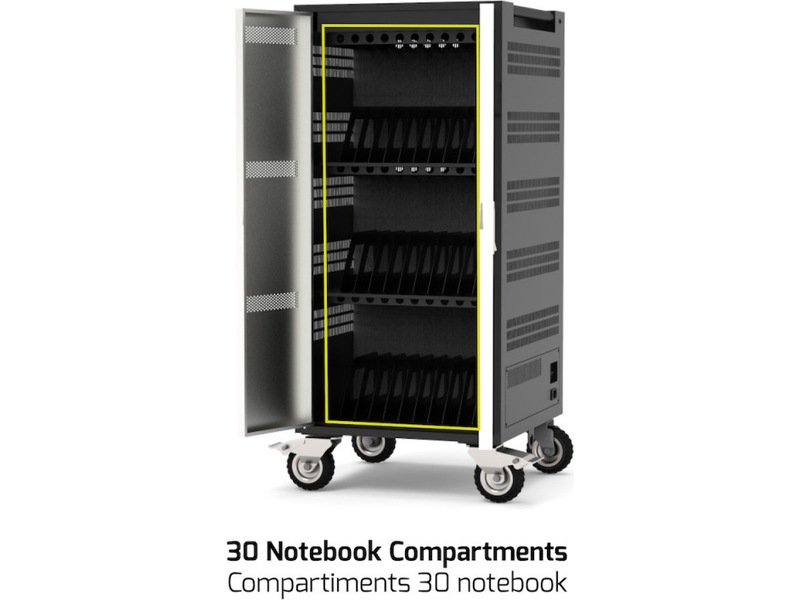 Port Design Charging Cabinet 30 Notebooks + Rack 19' Batteri och laddare