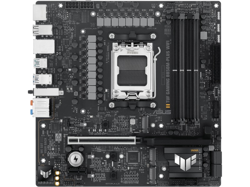 ASUS TUF GAMING B850M-PLUS WIFI Moderkort AMD Socket