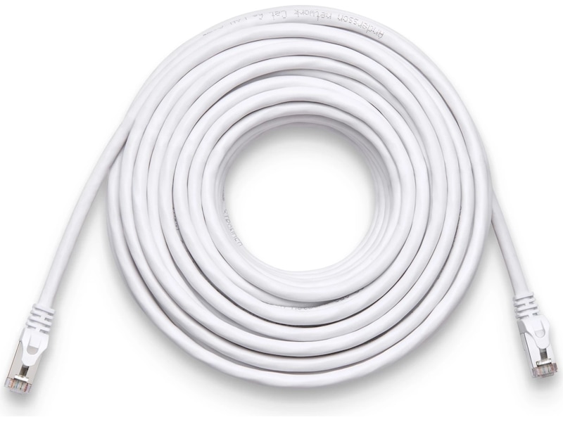 Nätverkskabel CAT6e 15m (vit) Nätverkskablar