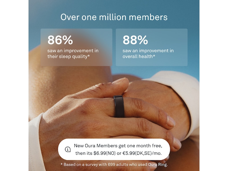 Oura Ring 4 Smart Ring str. 8 (svart) Smart ring