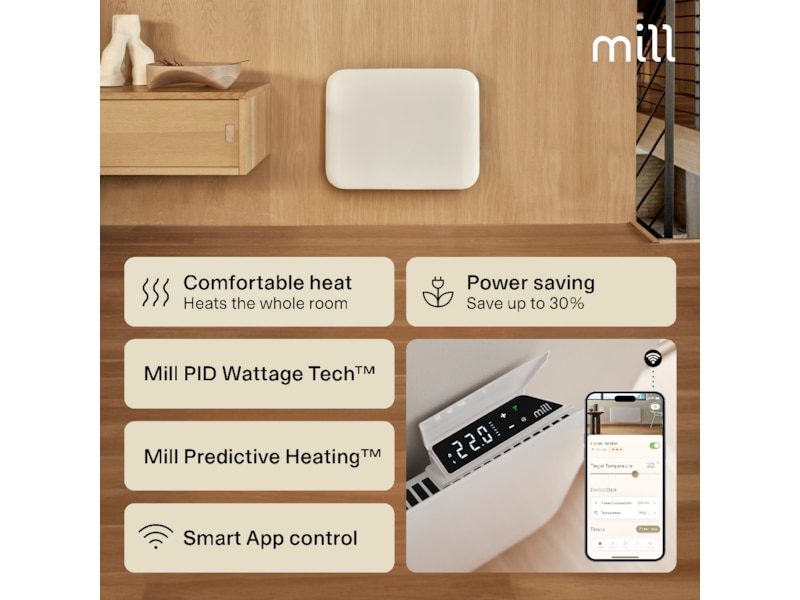 Mill Invisible Smart WiFi Gen 4 panelradiator 400W Panelelement