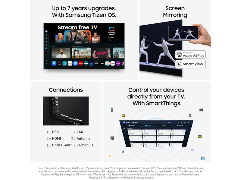 Samsung 83" S90F OLED 4K Smart TV (2025) Över 80 tums TV