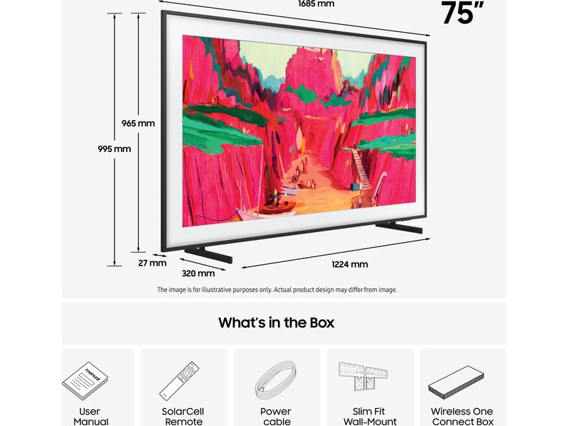 Samsung 75" The Frame Pro LS03FW Neo QLED 4K Smart TV (2025) 70 - 79 tums TV