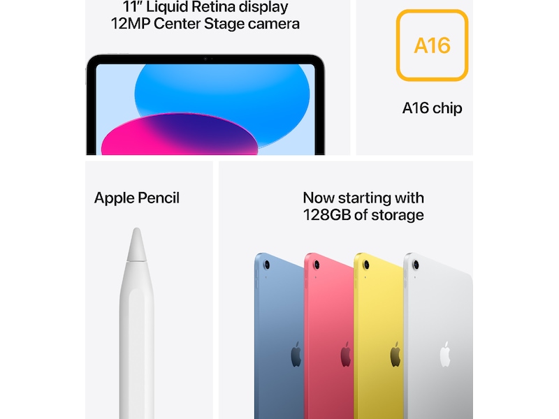 iPad 11" (2025) 512GB 5G (rosa) Surfplattor