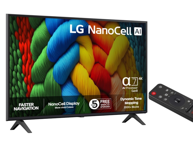 LG 43" NANO80 AI 4K NanoCell Smart TV (2025) 20 - 49 tums TV