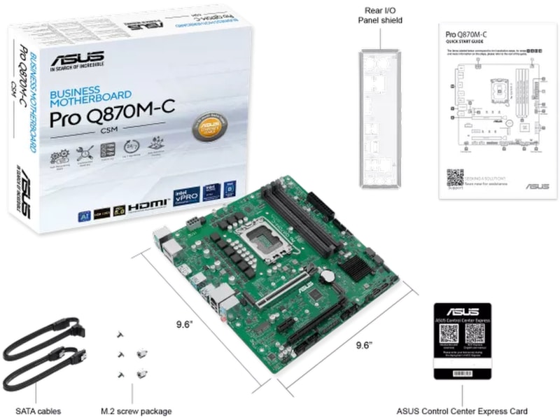 ASUS Pro Q870M-C-CSM Moderkort Intel Socket