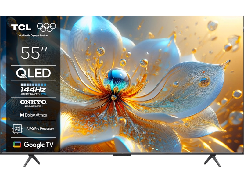 TCL 55" T8C 4K QLED Google TV (2025) 50 - 59 tums TV