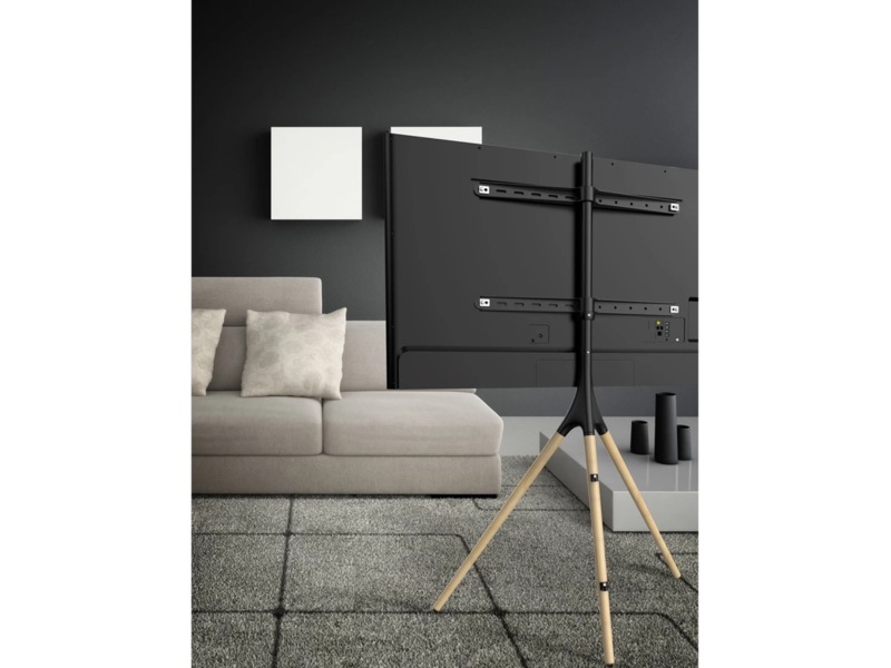 Andersson ATS Golvstativ till TV (svart/ek) Väggfäste & TV-stativ