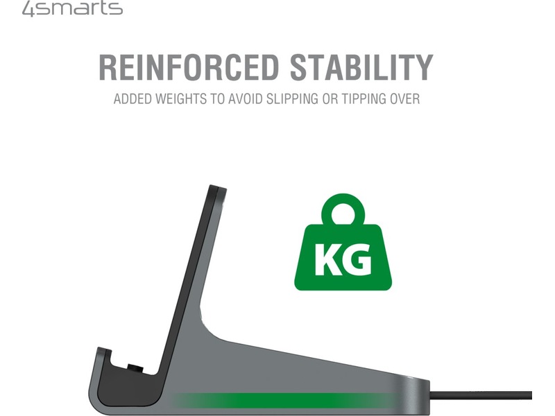 4smarts 60W USB-C laddningsstation (svart) Laddstation