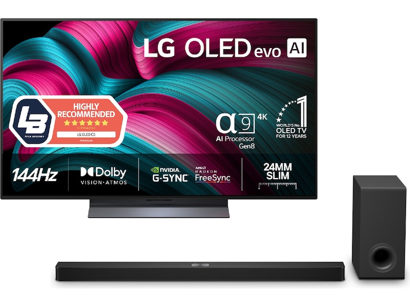 LG 48" C5 AI 4K OLED Smart TV (2025) Bundle 20 - 49 tums TV