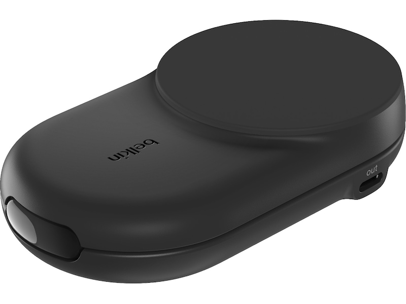 Belkin UltraCharge 2-i-1 Qi2 trådlös laddare (svart) Trådlös laddare