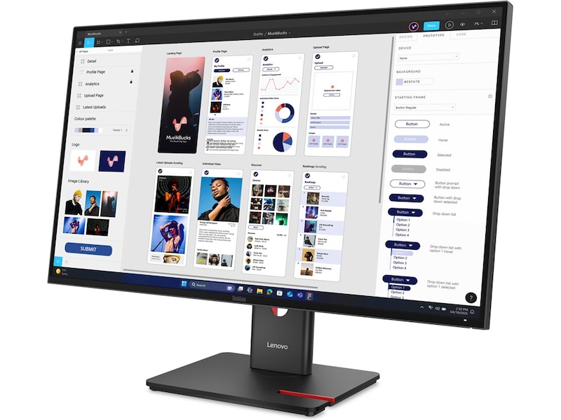 Lenovo 32" 4K skärm ThinkVision T32UD-40 Datorskärm
