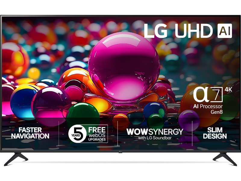 LG 86'' UA75 AI 4k Smart TV (2025) Över 80 tums TV