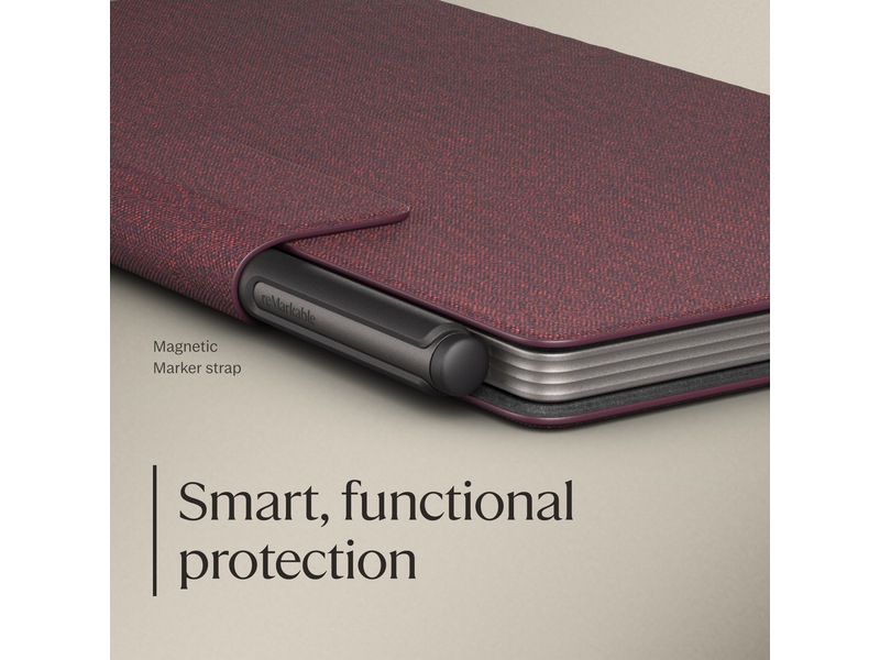 reMarkable Paper Pro Move Book Folio (burgunder) Tillbehör till digitala anteckningsblock
