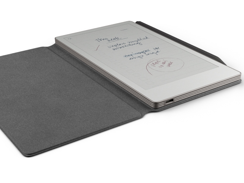 reMarkable Paper Pro Move 7,3" inkl. Marker Plus & Book Folio (svart skinn) Digitala anteckningsblock