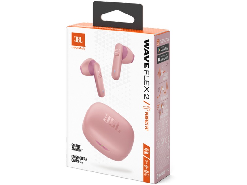 JBL Wave Flex 2 Trådlösa Hörlurar (rosa) In-ear hörlurar