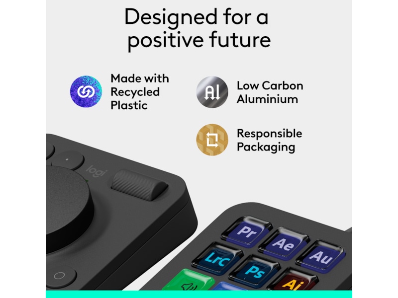 Logitech MX Creative Console (svart) Tangentbord