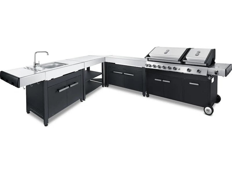 Austin and Barbeque Gasolgrill med 8 + 2 brännare & funktioner Utomhusgrillar