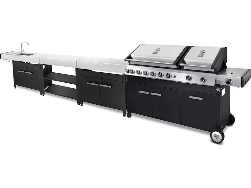 Austin and Barbeque Gasolgrill med 8 + 2 brännare & funktioner Utomhusgrillar