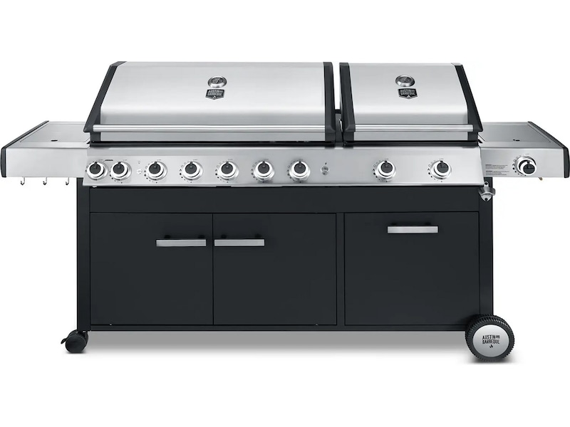 Austin and Barbeque Gasolgrill med 8 + 2 brännare & funktioner Utomhusgrillar