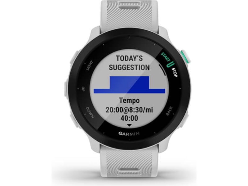 Garmin Forerunner 55 sportsklocka 42mm - vit -B-Grade Demo watches