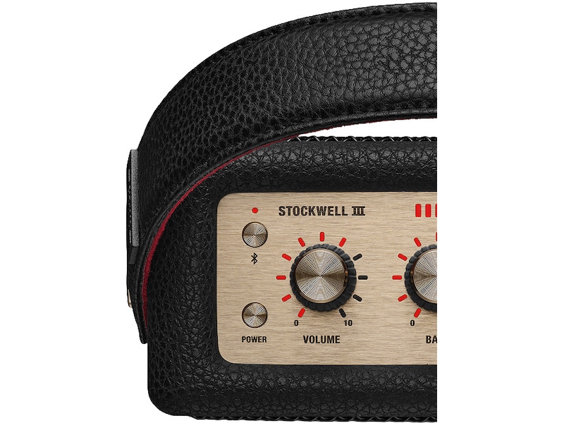 Marshall Stockwell III Black & Brass Trådlös / Bluetooth högtalare