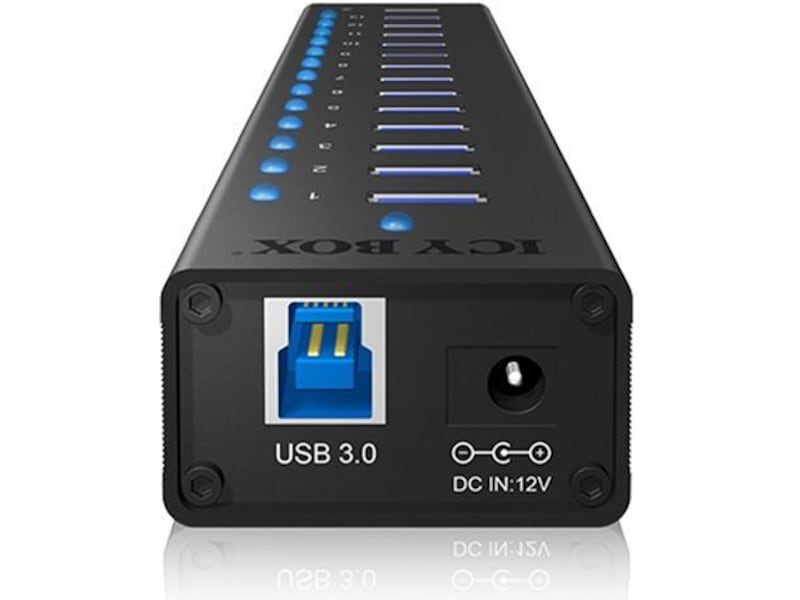 ICY BOX IB-AC6113 USB Hub/Port Dockningsstation och USB-hub