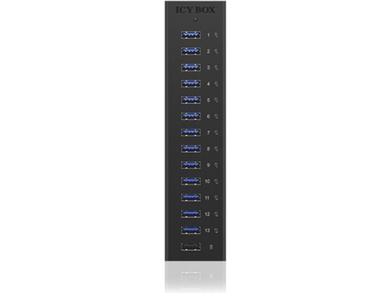 ICY BOX IB-AC6113 USB Hub/Port Dockningsstation och USB-hub