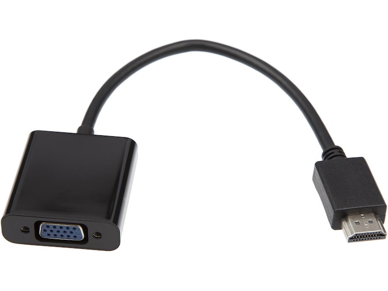 HDMI till VGA adapter 10cm (svart) Kabel adapter och övergångar