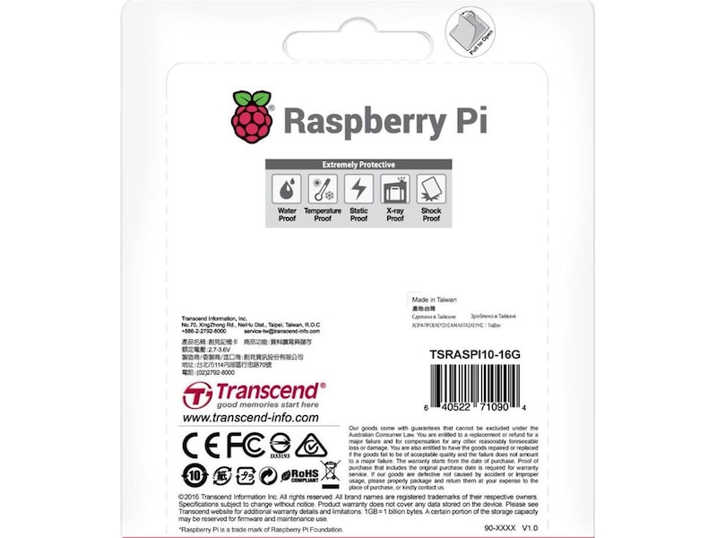 Raspberry Pi NOOBS 16GB Tillbehör