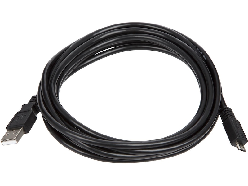 USB-A till USB Micro-B kabel 3m (svart) USB-kablar