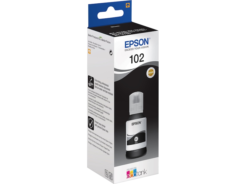 Epson 102 EcoTank Svart bläckflaska Bläckpatron