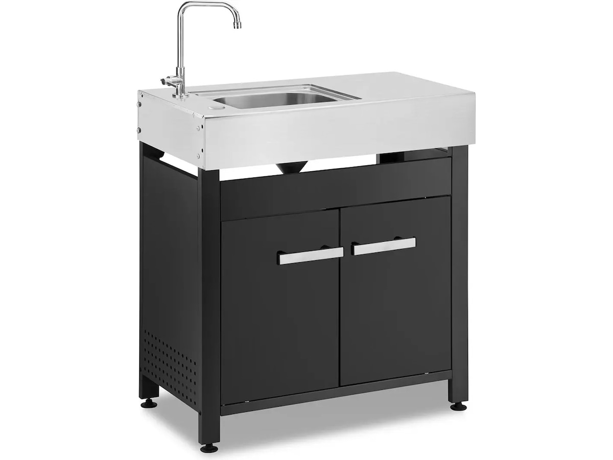 Austin and Barbeque Sidobord med Diskho Utomhusgrillvagnar