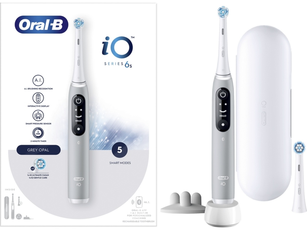 Oral-B iO 6S Eltandborste (grå) Eltandborste