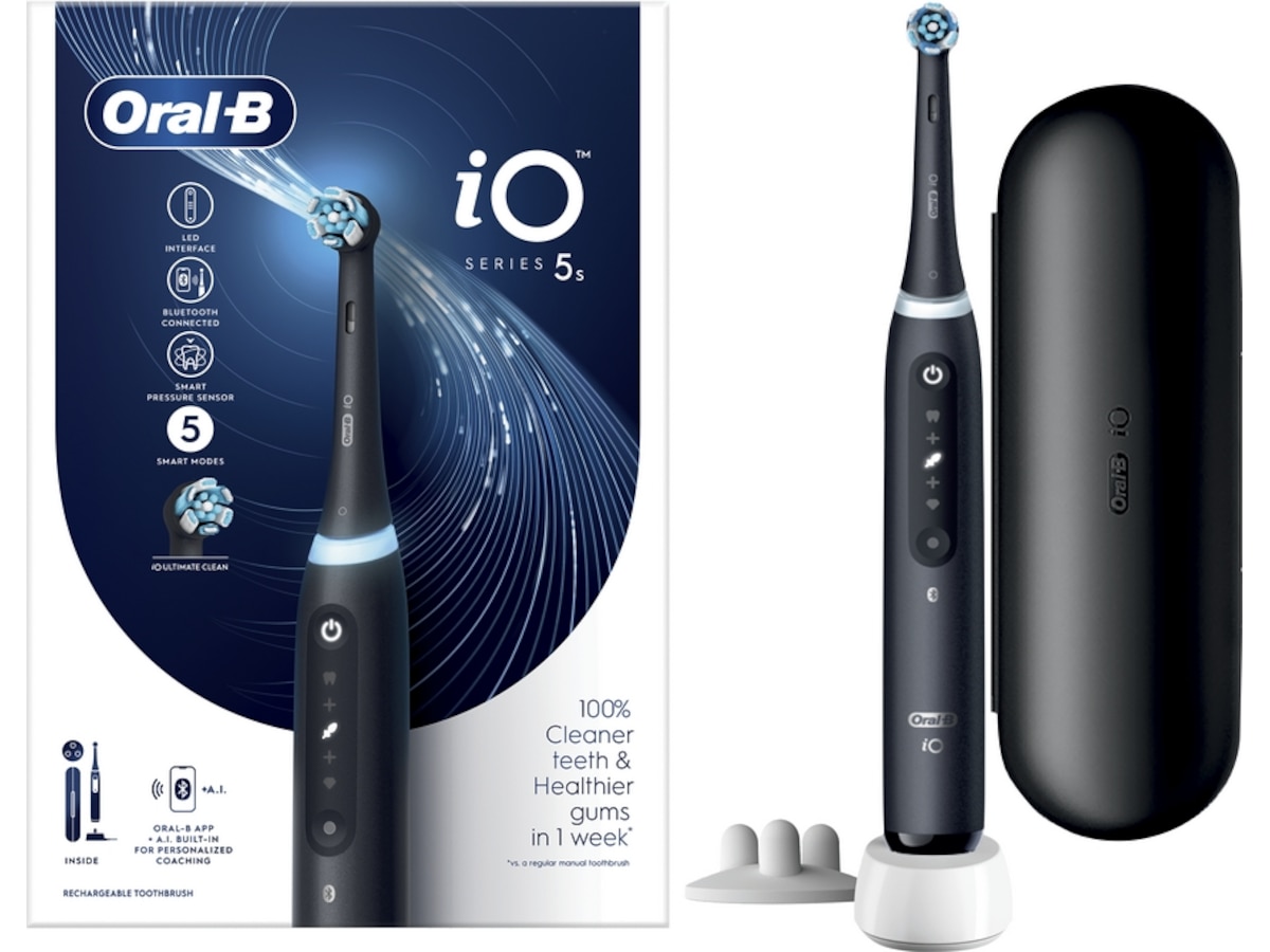 Oral-B iO 5S Eltandborste (svart) Eltandborste