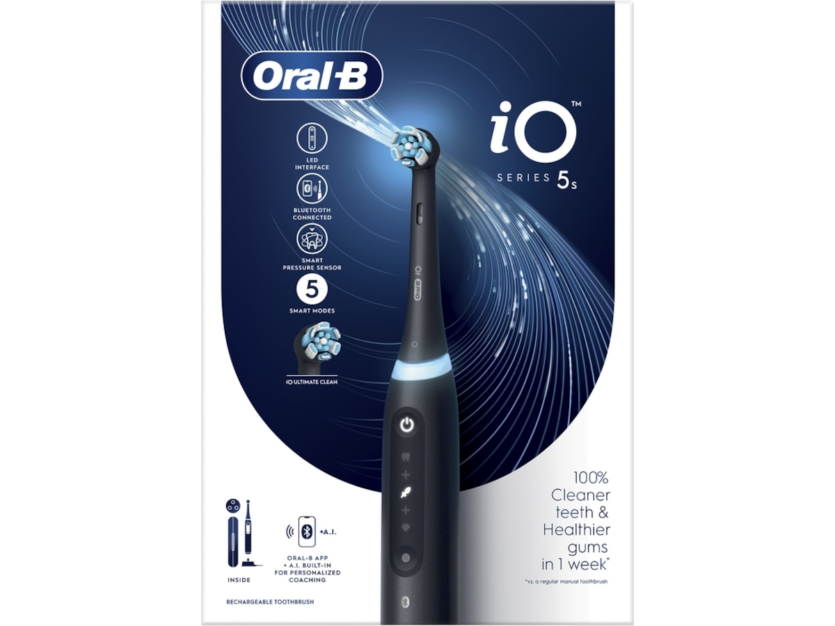Oral-B iO 5S Eltandborste (svart) Eltandborste