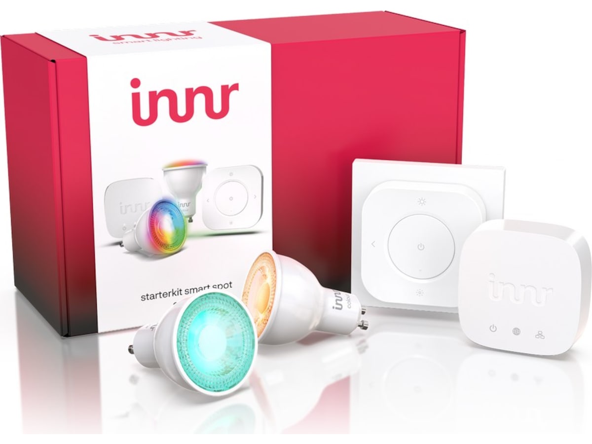 Innrstartpaket GU10 färg LED-lampor & glödlampor