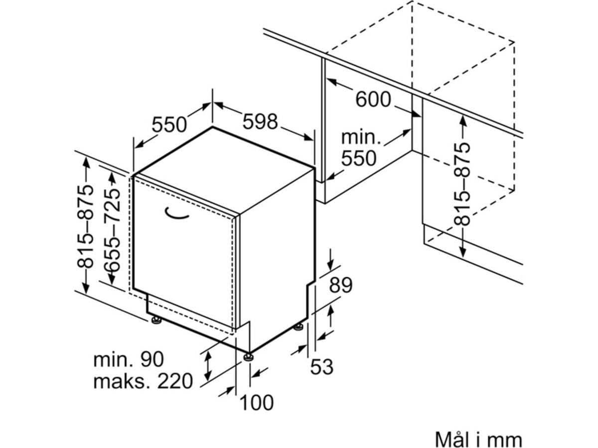 Bosch Series 4 SMV4HVX00E Integrerad diskmaskin Integrerad diskmaskin