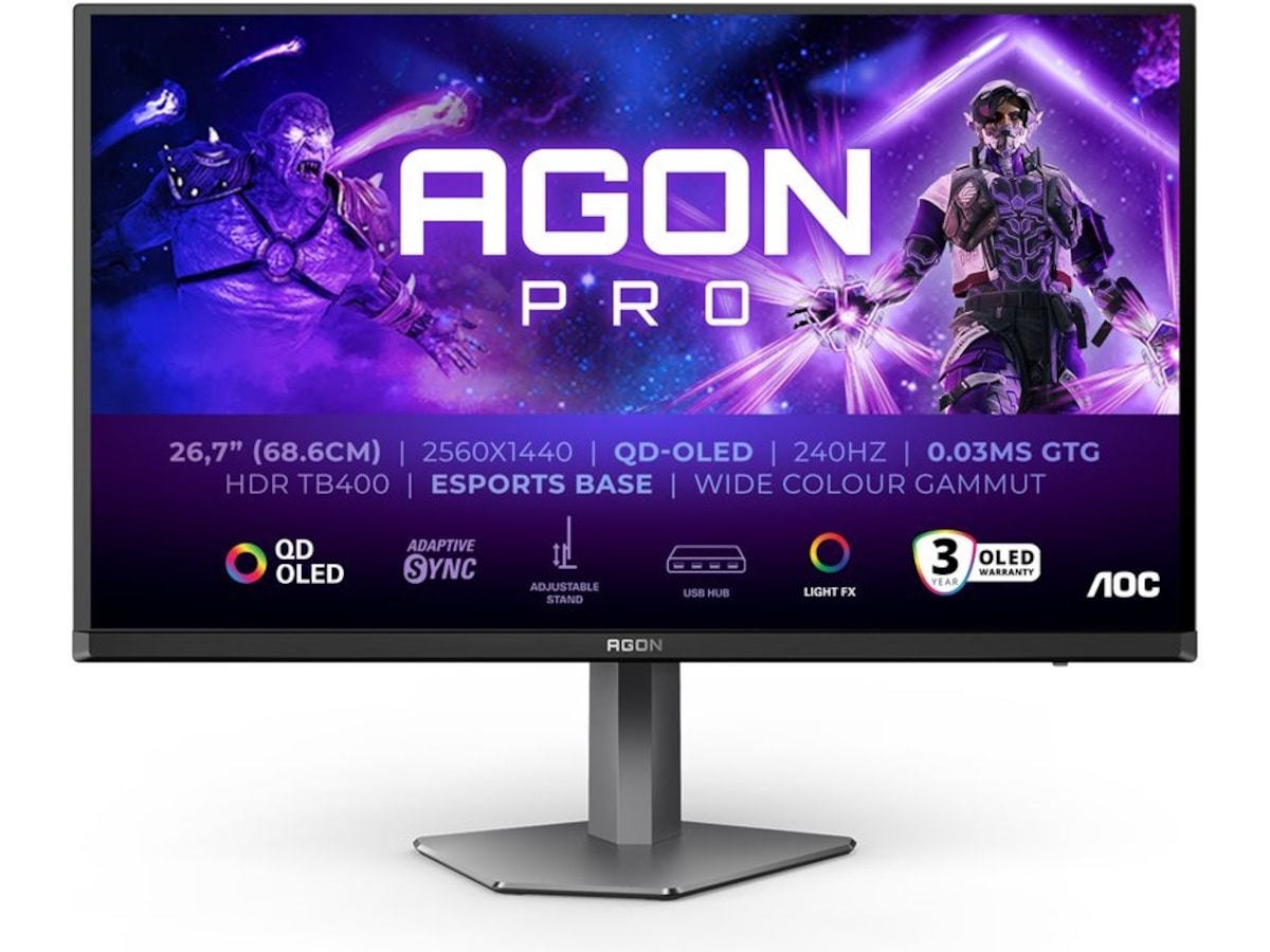 AOC 27" gamingskärm Agon Pro AG276QZD2 Datorskärm