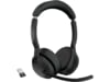 Jabra Evolve2 55 Link380a MS Stereo Headset trådlöst