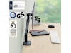 Leitz Ergo Monitorarm Enkel, platsbesparande, 17"-32" skärm Bord- & väggfäste