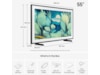 Samsung 55" The Frame LS03FA QLED 4K Smart TV (2025) 50 - 59 tums TV