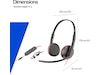 Poly Blackwire 3225 Stereo USB-C Headset Headset, kablat