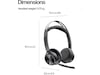 HP Poly Voyager Focus 2 MS USB-C trådlöst headset Headset trådlöst