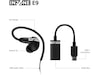 Sony INZONE E9 In-Ear Gaming Headphones, Black In-ear hörlurar