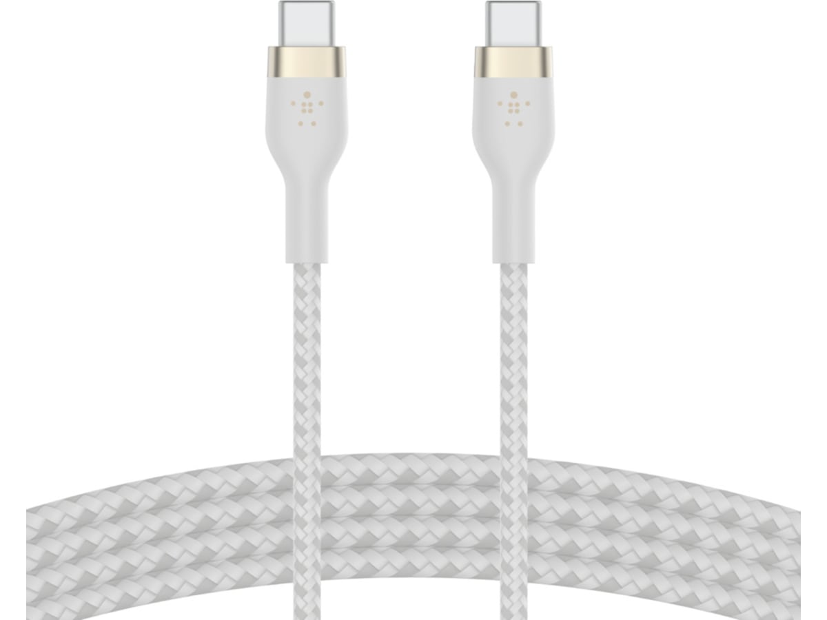 Belkin USB-C till USB-C kabel 1m (vit) USB-kablar