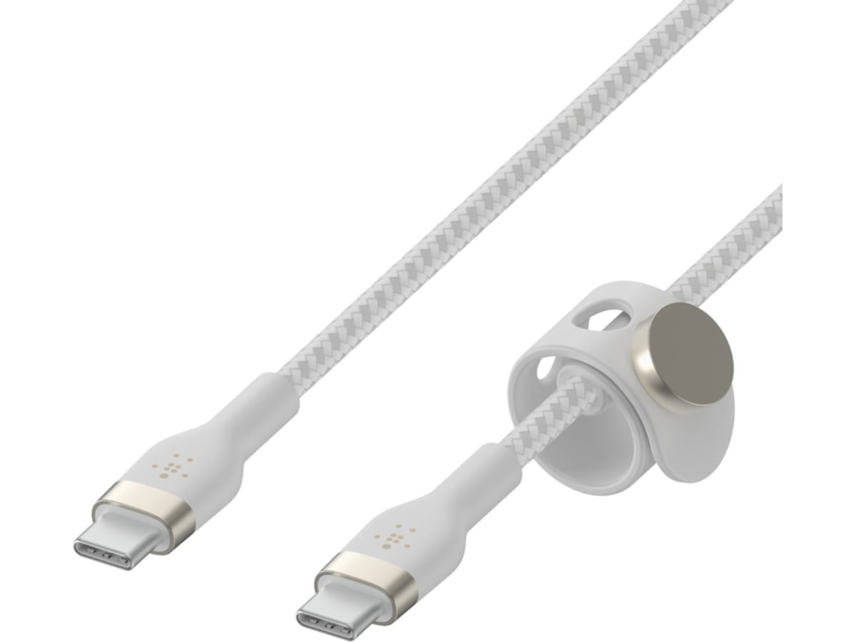 Belkin USB-C till USB-C kabel 1m (vit) USB-kablar