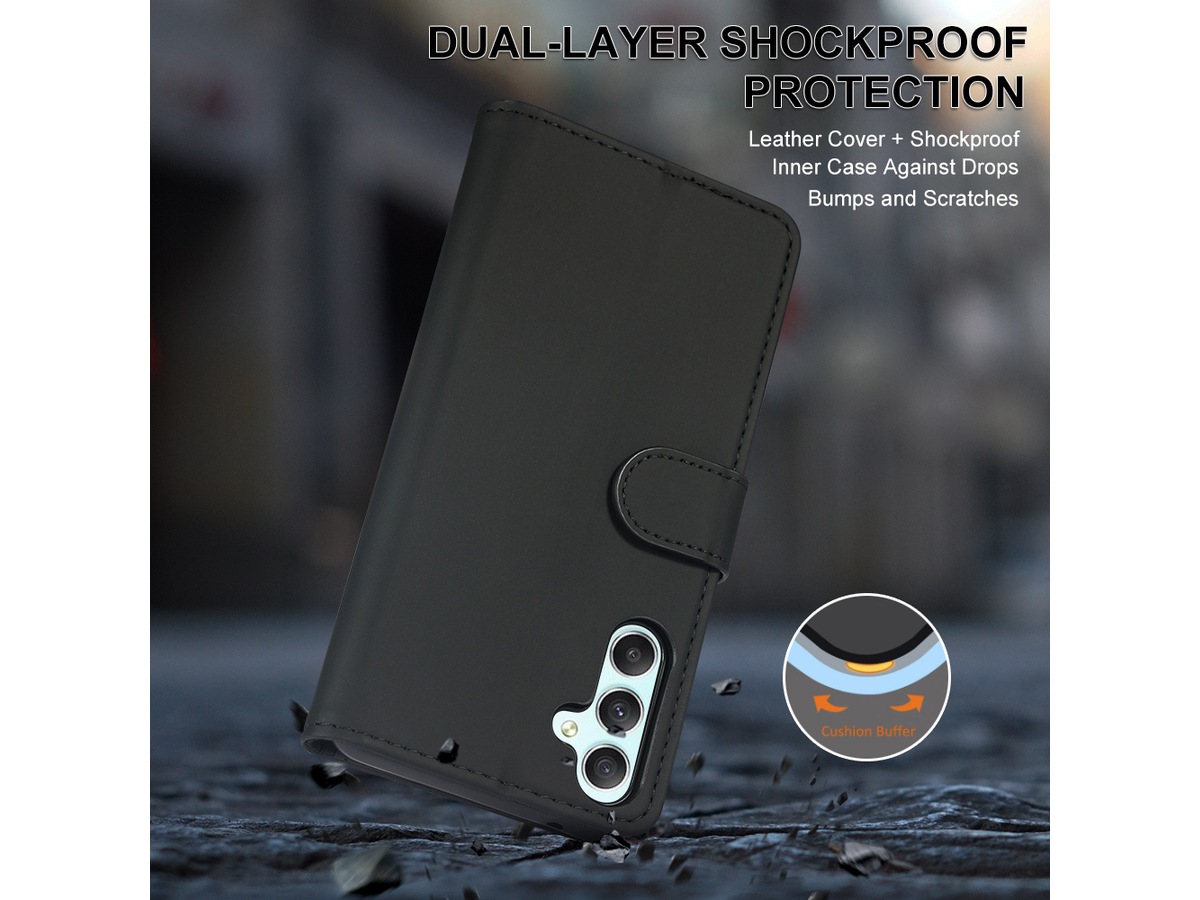 iiglo Galaxy A34 5G Plånboksfodral (svart) Skydd