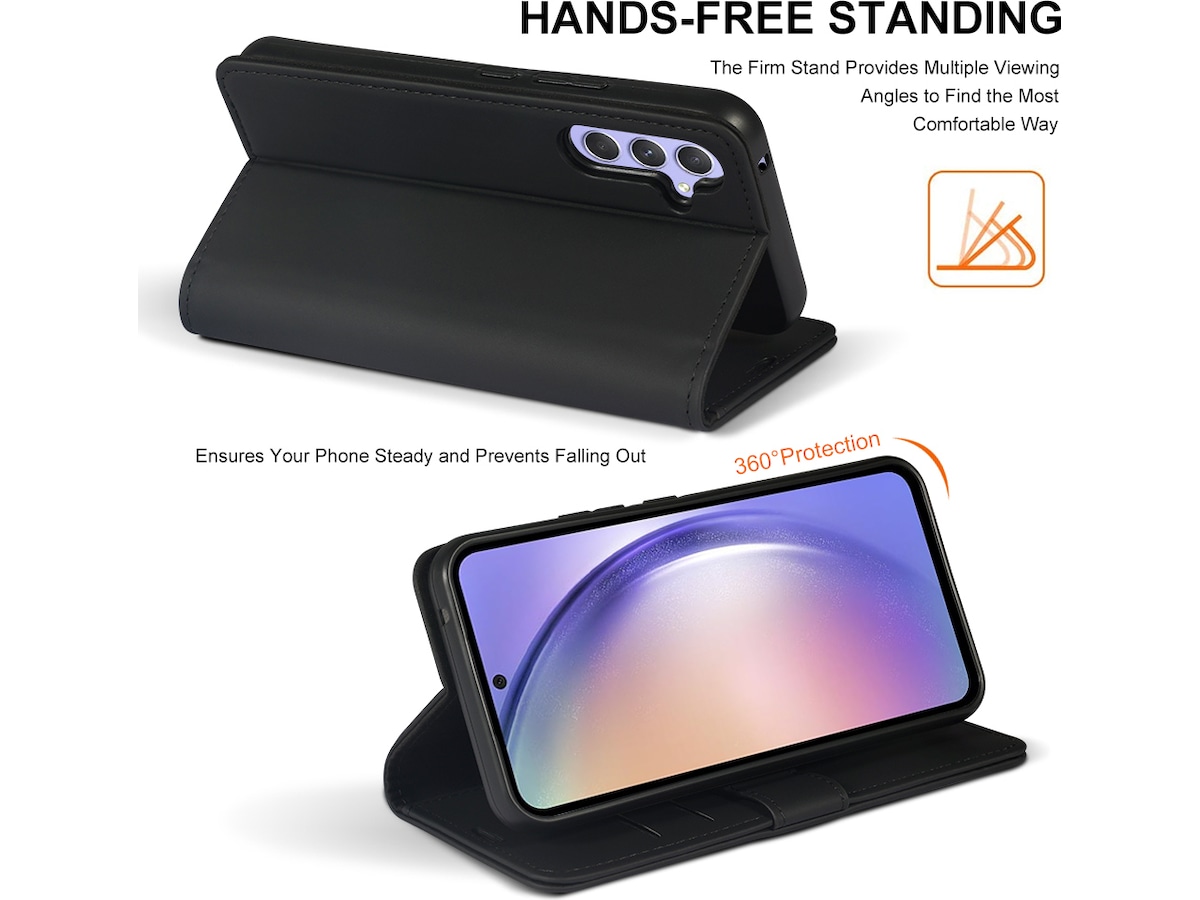 iiglo Galaxy A54 5G Plånboksfodral (svart) Skydd