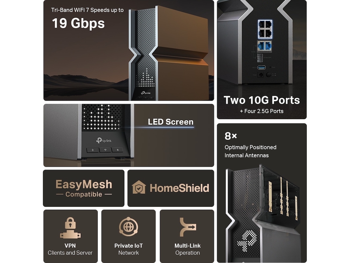 TP-Link Archer BE800 Wi-Fi 7 Router Router